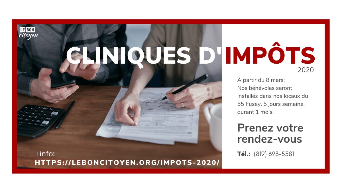 Impôts 2020, Trois-Rivières